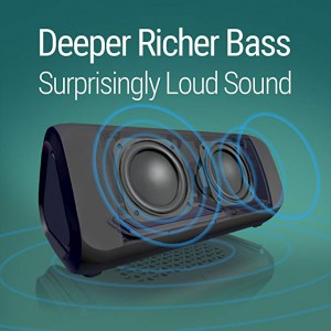  Portable Bluetooth Speaker, Louder Volume, 10W Power, More Bass, IPX5 Water Resistant, Perfect Wireless Speaker for Home Travel Shower Splashproof