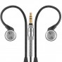 Hi-Res Stainless Steel Noise Isolating in-Ear Headphones with Ear Hooks 
