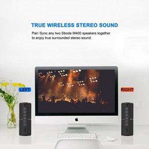 Bluetooth Speaker Portable Waterproof Outdoor Wireless Speakers Enhanced Bass, Sync Together, Built in Mic, TF Card, Auto Off, FM Radio for Beach, Shower & Home