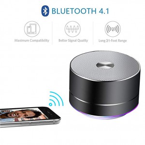  Portable Wireless Bluetooth Speaker with Built-in-Mic,Handsfree Call,AUX Line,TF Card for iPhone Ipad Android Smartphone and More 