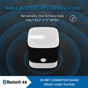 Portable Bluetooth Speaker - Mini Bluetooth Speaker, Small Bluetooth Speaker with Big Sound and Heavy Bass, Compact Pocket Size Micro Bluetooth Speaker 50ft Wireless Range up to 12 Hour Play Time