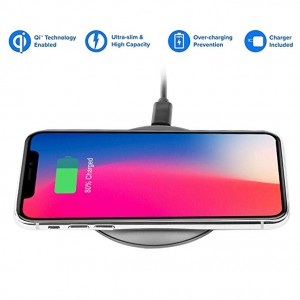 Fast Wireless Chargers Wireless Charging Pad Quick Charge 5W for iPhone X/iPhone 8/8 Plus/Nexus/Xperia 10W for Galaxy S8/S8+/S7/S7 Edge(AC Adapter Not Included)