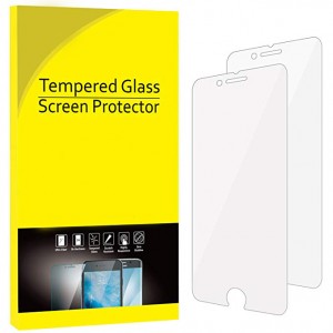 Screen Protector for Apple iPhone 8 and iPhone 7, 4.7-Inch, Tempered Glass Film, 2-Pack